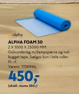 Davidsen ALPHA FOAM 30 tilbud