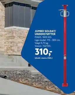 Davidsen JUMBO SOLDAT/ UNDERSTØTTER tilbud