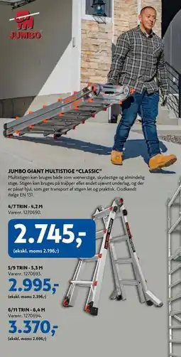 Davidsen JUMBO GIANT MULTISTIGE “CLASSIC” tilbud