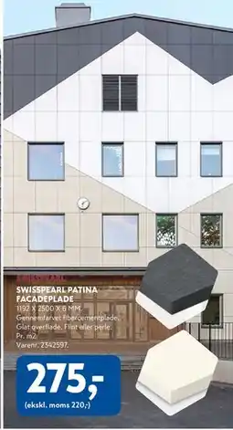 Davidsen SWISSPEARL PATINA FACADEPLADE tilbud