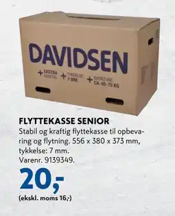 Davidsen FLYTTEKASSE SENIOR tilbud