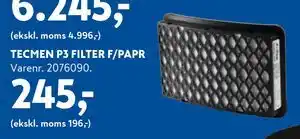Davidsen TECMEN P3 FILTER F/PAPR tilbud