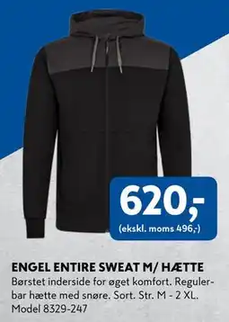 Davidsen ENGEL ENTIRE SWEAT M/ HÆTTE tilbud