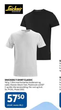 Davidsen SNICKERS T-SHIRT CLASSIC tilbud