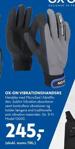 Davidsen OX-ON VIBRATIONSHANDSKE tilbud