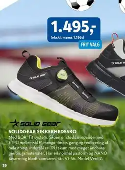 Davidsen SOLIDGEAR SIKKERHEDSSKO tilbud