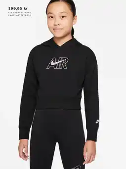 Intersport AIR FRENCH TERRY CROP HÆTTETRØJE tilbud