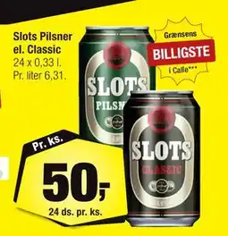 Calle Slots Pilsner el. Classic tilbud