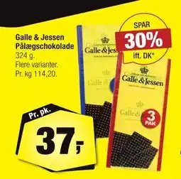 Calle Galle & Jessen Pålægschokolade tilbud