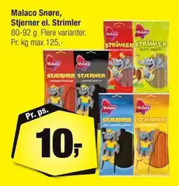 Calle Malaco Snøre, Stjerner el. Strimler tilbud
