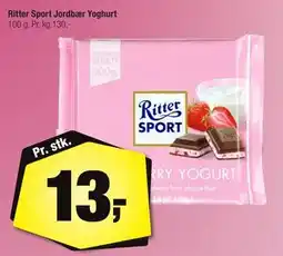 Calle Ritter Sport Jordbær Yoghurt tilbud
