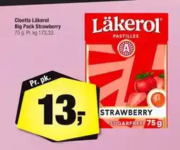 Calle Cloetta Läkerol Big Pack Strawberry tilbud