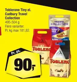 Calle Toblerone Tiny el. Cadbury Travel Collection tilbud