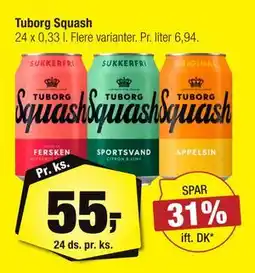 Calle Tuborg Squash tilbud