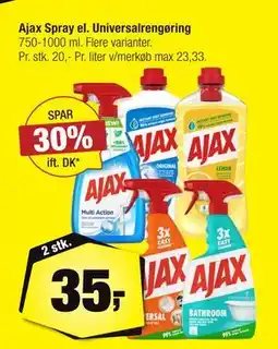 Calle Ajax Spray el. Universalrengøring tilbud