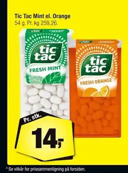 Calle Tic Tac Mint el. Orange tilbud