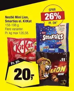 Calle Nestlé Mini Lion, Smarties el. KitKat tilbud