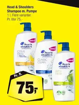 Calle Head & Shoulders Shampoo m. Pumpe tilbud