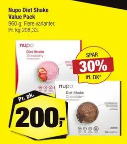 Calle Nupo Diet Shake Value Pack tilbud
