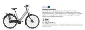 Cykelstyrken Gazelle Chanomix C7 tilbud