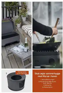 Johannes Fog Morsø Balcone elgrill, Morsø Vulcano Wok Burner, ekskl. Wok Pan eller Morsø Jiko tilbud