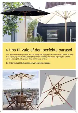Johannes Fog 6 tips til valg af den perfekte parasol tilbud
