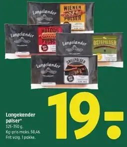 Coop 365 Langelænder pølser tilbud