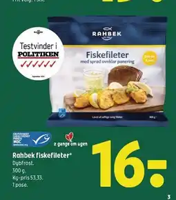 Coop 365 Rahbek fiskefileter tilbud