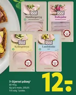 Coop 365 3-Stjernet pålæg tilbud