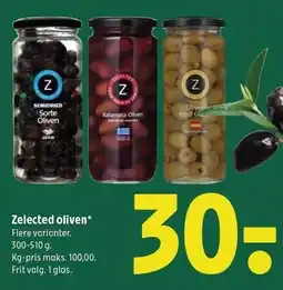 Zelected oliven