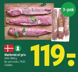 Coop 365 Mørbrad af gris tilbud