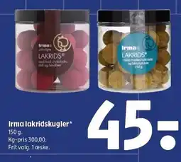 Coop 365 Irmas lakridskugler tilbud