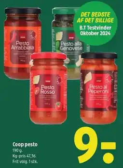 Coop 365 Coop pesto tilbud