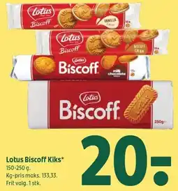 Coop 365 Lotus Biscoff Kiks tilbud