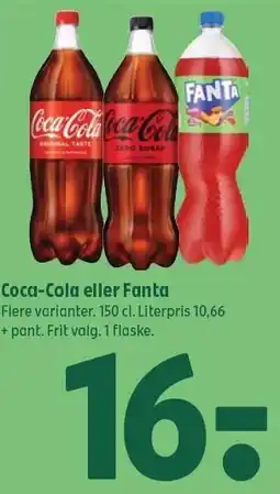 Coop 365 Coca-Cola eller Fanta tilbud