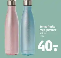 Termoflaske med glimmer