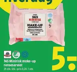 Coop 365 365 Minirisk make-up renseserviet tilbud