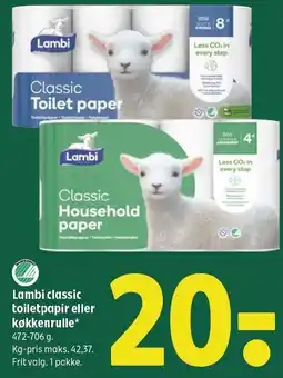 Coop 365 Lambi classic toiletpapir eller køkkenrulle tilbud