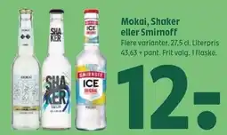 Coop 365 Mokai, Shaker eller Smirnoff tilbud