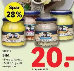 Lidl SKIPPER Sild tilbud
