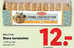 Lidl MØLLESTEN Store tarteletter tilbud