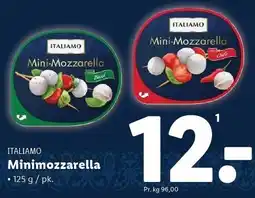 Lidl ITALIAMO Minimozzarella tilbud