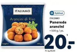 Lidl ITALIAMO Panerede arancini tilbud