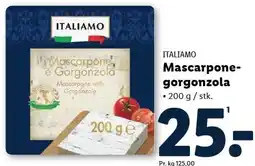 Lidl ITALIAMO Mascarpone-gorgonzola tilbud