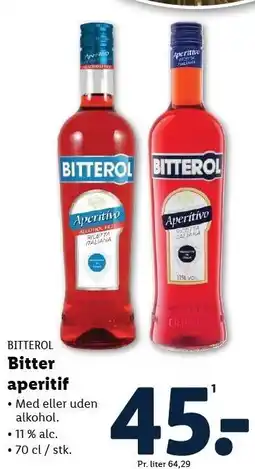Lidl BITTEROL Bitter aperitif tilbud