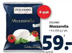 Lidl ITALIAMO Mozzarella tilbud