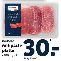 Lidl ITALIAMO Antipastiplatte tilbud