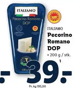 Lidl ITALIAMO Pecorino Romano DOP tilbud