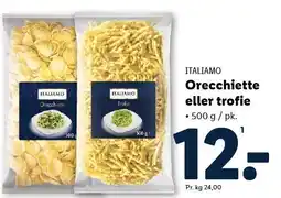 Lidl ITALIAMO Orecchiette eller trofie tilbud