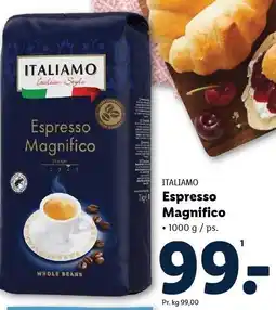 Lidl ITALIAMO Espresso Magnifico tilbud